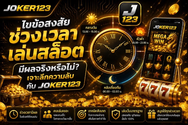 ช่วงเวลาเล่นสล็อต